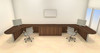 Two Persons Modern Executive Office Workstation Desk Set, #CH-AMB-S74