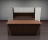 5pc Rectangular Glass Door Modern Executive Office Desk Set, #CH-VER-D7