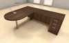 3pc L Shaped Modern Executive Office Desk Set, #CH-AMB-L16