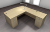 4pc L Shaped Modern Executive Office Desk Set, #CH-AMB-L22