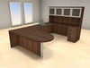 5pc U Shaped Modern Executive Office Desk Set, #CH-AMB-U11