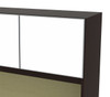 5pc U Shaped Glass Door Modern Executive Office Desk Set, #CH-VER-U12