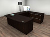 4pc U Shaped Modern Executive Office Desk Set, #CH-VER-U16