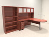 5pc Modern Contemporary L Shaped Executive Office Desk Set, #RO-ABD-L14