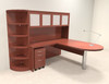5pc Modern Contemporary L Shaped Executive Office Desk Set, #RO-ABD-L20