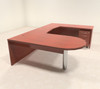 4pc Modern Contemporary U Shaped Executive Office Desk Set, #RO-ABD-U17