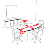 Modern Contemporary Boat Shaped 6' Feet Conference Table, #RO-ABD-C1