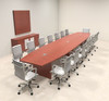 Modern Contemporary Boat Shaped 18' Feet Conference Table, #RO-ABD-C14