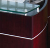 2pc Modern Contemporary L Shape Executive Office Desk Set, #RO-NAP-L1