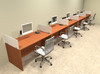 Five Person Divider Modern Office Workstation Desk Set, #OT-SUL-SP13