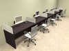 Five Person Divider Modern Office Workstation Desk Set, #OT-SUL-SP15