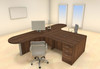 Two Persons Modern Executive Office Workstation Desk Set, #CH-AMB-S34