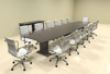 Modern Contemporary Boat Shaped 16' Feet Conference Table, #MT-STE-C18