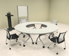 4pcs Round Shape Training / Conference Table Set, #MT-SYN-LT1