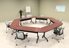 6pcs Hexagon Shape Training / Conference Table Set, #MT-SYN-LT40