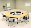 6pcs Hexagon Shape Training / Conference Table Set, #MT-SYN-LT45