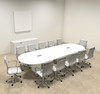 Modern Racetrack 12' Feet Conference Table, #OF-CON-C112
