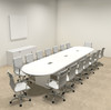 Modern Racetrack 16' Feet Conference Table, #OF-CON-C114