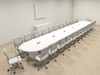 Modern Racetrack 26' Feet Conference Table, #OF-CON-C119