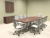 Modern Boat Shaped Steel Leg 10' Feet Conference Table, #OF-CON-CM16