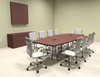 Modern Boat Shaped Steel Leg 10' Feet Conference Table, #OF-CON-CM20