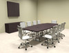 Modern Boat Shaped Steel Leg 10' Feet Conference Table, #OF-CON-CM21