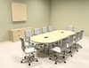 Modern Racetrack Steel Leg 10' Feet Conference Table, #OF-CON-CM4