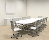 Modern Racetrack Steel Leg 12' Feet Conference Table, #OF-CON-CM8