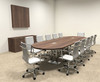 Modern Racetrack Steel Leg 12' Feet Conference Table, #OF-CON-CM9