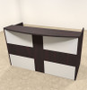 2pc Rectangular Modern Acrylic Panel Office Reception Desk, #OT-SUL-R15