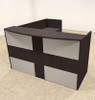 3pc L Shaped Modern Acrylic Panel Office Reception Desk, #OT-SUL-R23