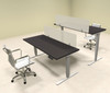 Two Persons Modern Power Adjustable Divider Workstation, #OF-CON-HP6