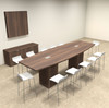 Boat Shape Counter Height 12' Feet Conference Table, #OF-CON-CT10