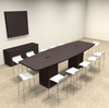 Boat Shape Counter Height 12' Feet Conference Table, #OF-CON-CT11