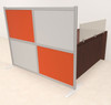 One Person Workstation w/Acrylic Aluminum Privacy Panel, #OT-SUL-HPO110