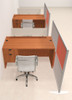 Two Person Workstation w/Acrylic Aluminum Privacy Panel, #OT-SUL-HPO113