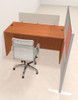 One Person Workstation w/Acrylic Aluminum Privacy Panel, #OT-SUL-HPO73