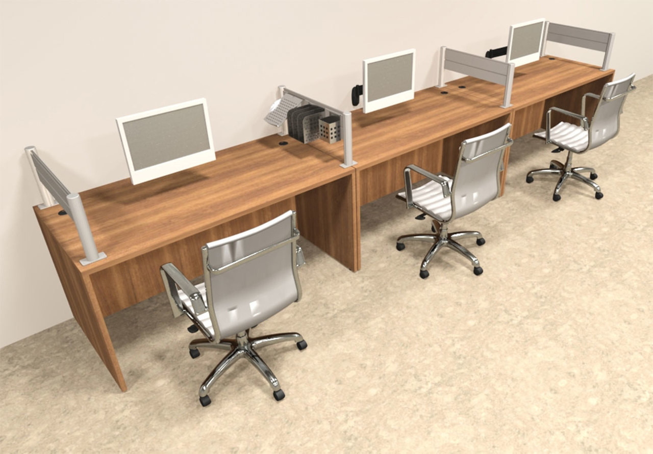 Three Person Modern Aluminum Organizer Divider Office Workstation, #OT-SUL-SPW5