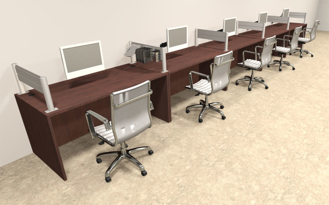 Five Person Modern Aluminum Organizer Divider Office Workstation, #OT-SUL-SPW14