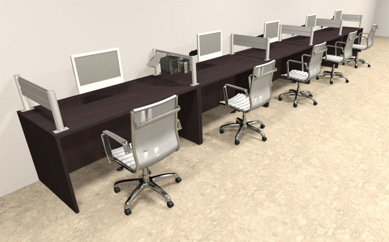 Five Person Modern Aluminum Organizer Divider Office Workstation, #OT-SUL-SPW15
