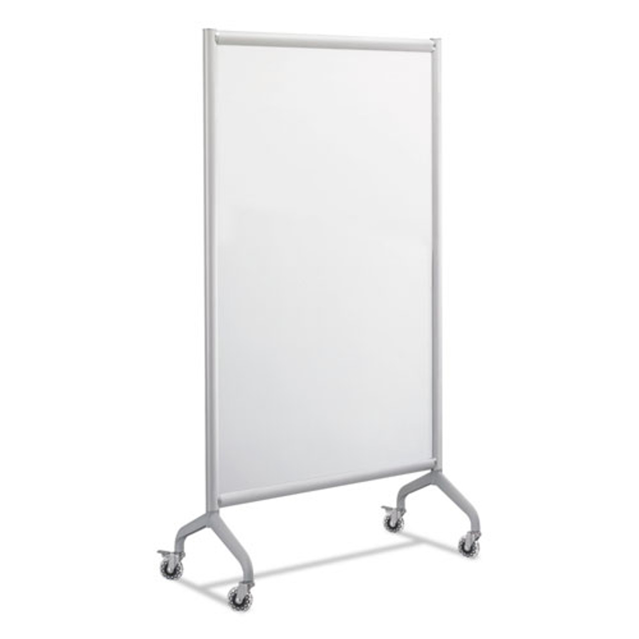 Rumba Full Panel Whiteboard Collaboration Screen, 36 X 66, White/gray, #SF-905-WBS