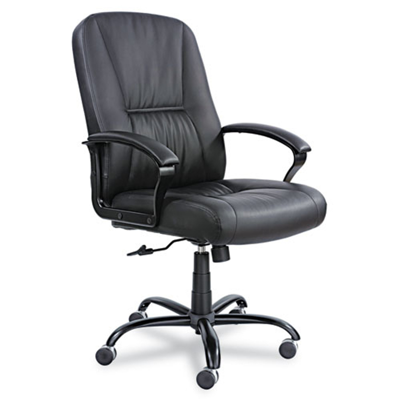 Serenity Big & Tall Leather Series High-Back Chair, Black Leather, #SF-2389-BL