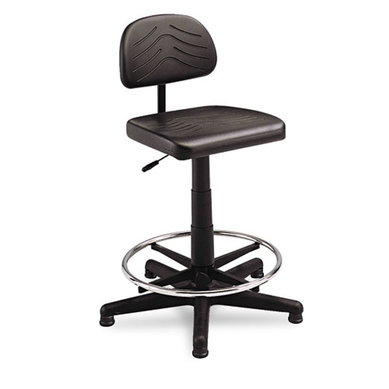 Taskmaster Series Economahogany Workbench Chair, Black, #SF-3999-