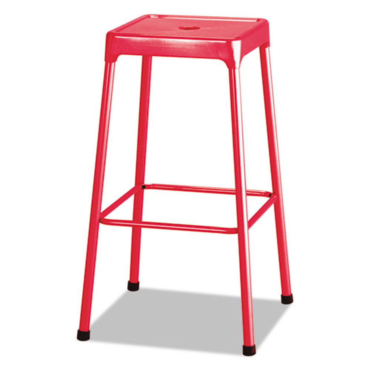 Bar-Height Steel Stool, Red, #SF-5495-RD