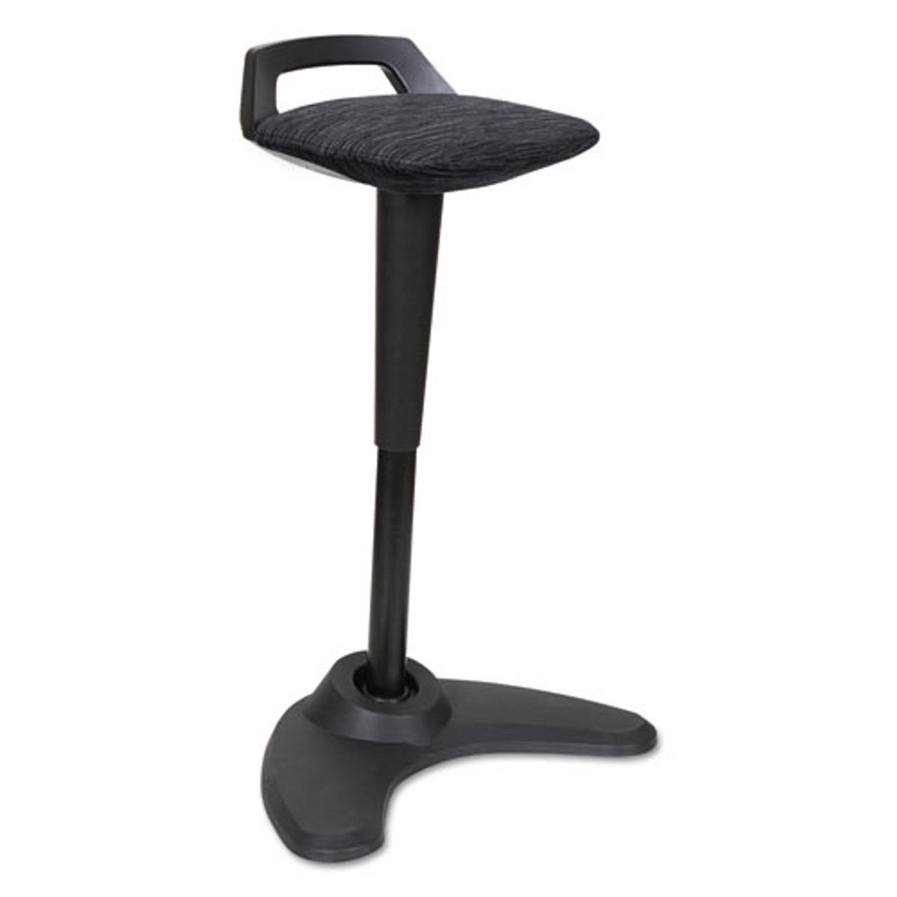 Adaptivergo Sit To Stand Perch Stool, Black With Black Base, #AL-1063