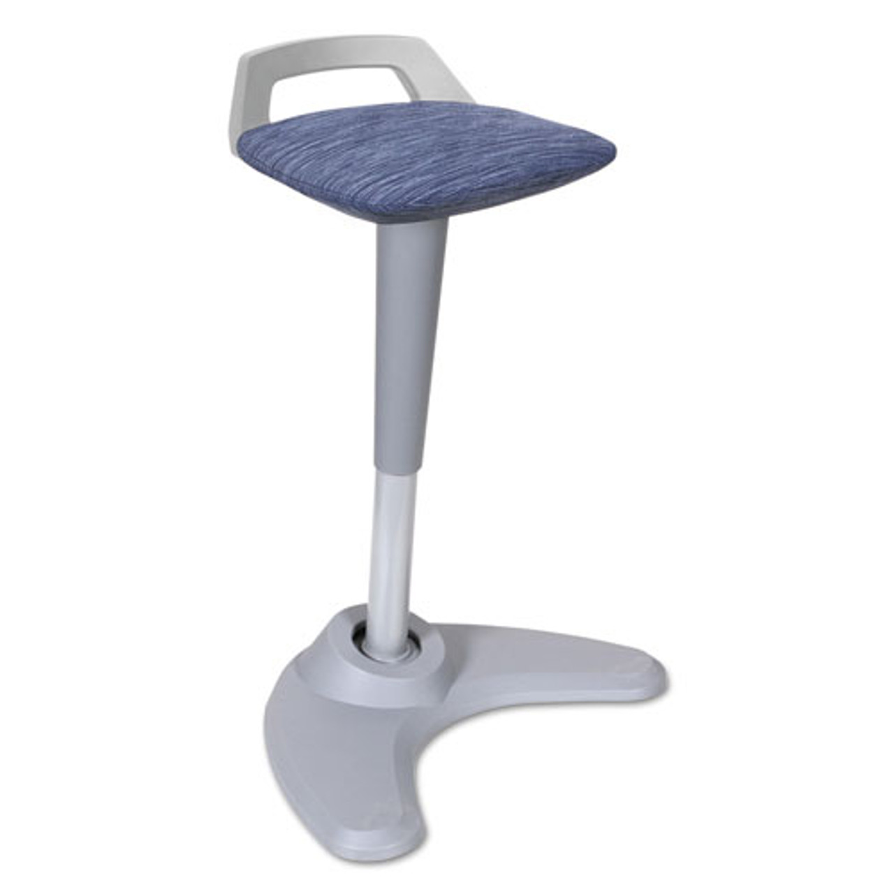 Adaptivergo Sit To Stand Perch Stool, Blue With Silver Base, #AL-1067