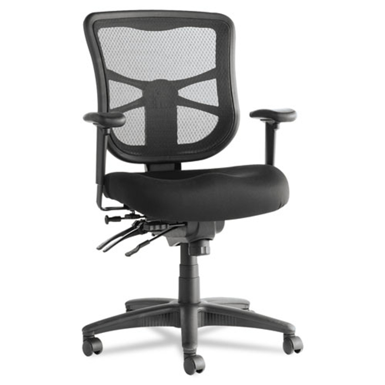 Alera Elusion Series Mesh Mid-Back Multifunction Chair, Black, #AL-1090