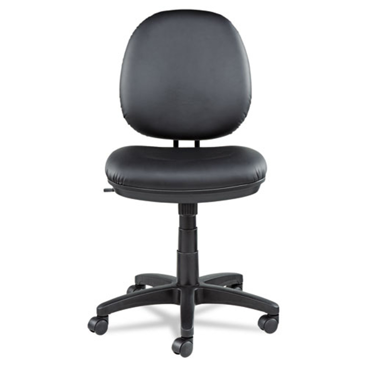 Alera Interval Series Swivel/tilt Task Chair, Leather, Black, #AL-1135