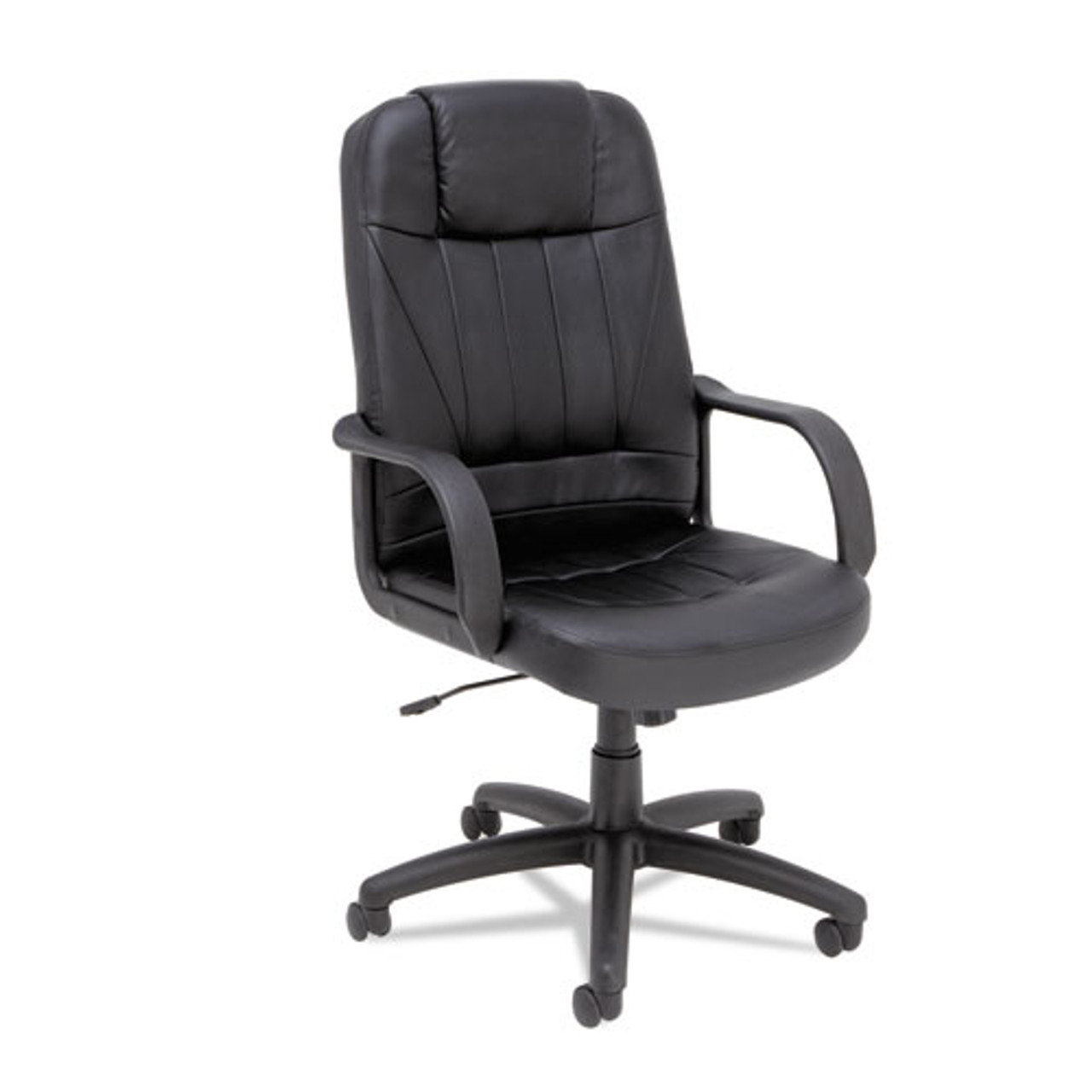 Alera Sparis Series Executive High-Back Swivel/tilt Chair, Leather, Black, #AL-1183