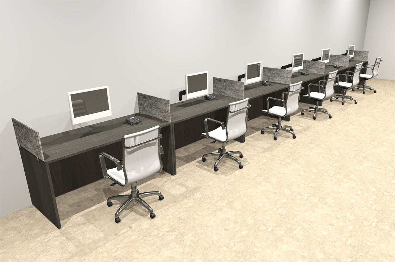 Six Person Modern Accoustic Divider Office Workstation Desk Set, #OT-SUL-SPRG69